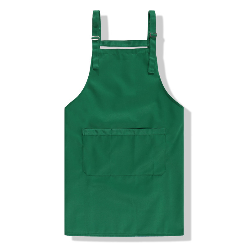 200g荷葉式防水防油可調(diào)節(jié)金屬扣雙肩圍裙6色 CFWQ03